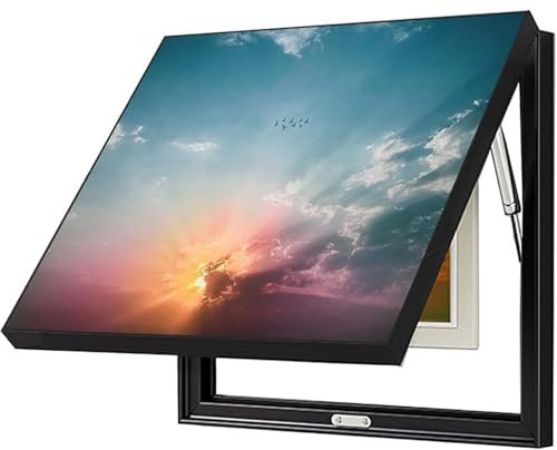 Generisch Sicherungskasten Abdeckung Schrank Restaurant Elektrischer Verteilerkasten Dekorativer Abnehmbar Farbe Ausblenden Gemälde Kostenloses Bohren Elektrisches Panel Dekorations,15,60 * 40cm