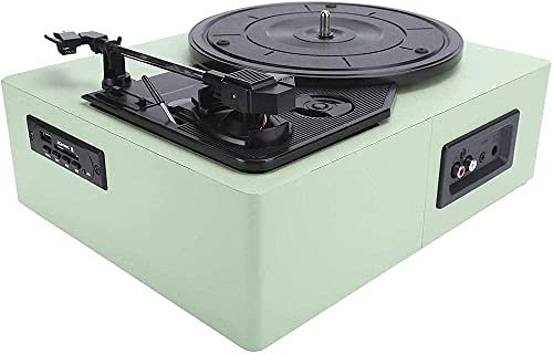 SGKOMN Tocadiscos Retro, Tocadiscos de Vinilo, Tocadiscos Vintage de 33/45/78 RPM, Salida de 3,5 mm, USB CC, Compatible con Equipos de Audio 7