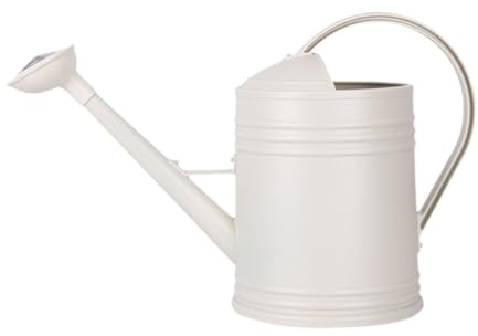Fenteer Regadera Jarra Hervidor de Agua para jardinería Plantas Regadera para Oficina, Blanco, 4l