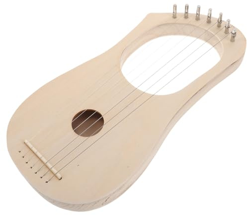 CORHAD DIY Holz Lyra Harfe für Anfänger zum Selberbauen Klangvolle Saiten Kreatives Bastelspielzeug für Erwachsene Individuelles Musikinstrument mit Resonanzboden