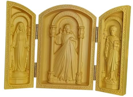 dijiusidy Adorno de para Madera Tallada de Primera Calidad, boj Duradero con Textura Clara, decoración para el hogar, estatuas religiosas para Exteriores, Sala