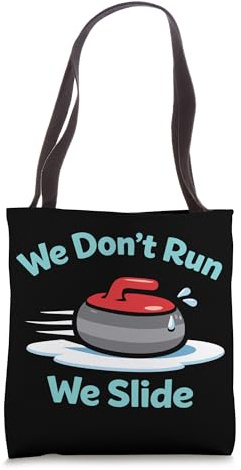Curling Funny Sweep Hard Broom Cardio Ice Winter Sport Tote Bag