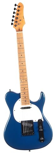 Elektrische Gitarre Musikinstrumente TL Humbucker Tonabnehmer Für E Gitarre Geeignet Für Anfänger Und Erwachsene Üben Des Spielens Langlebig(Type 1 Blue)