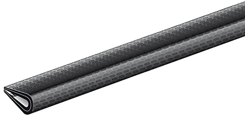 Alberts 426859 Edge Protection Profile | Soft PVC, Black | 1500 x 10 x 7 mm