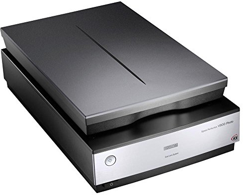 Epson B11B223401 Perfection V800 Photo Scanner Flachbett-Scanner (6.400 dpi x 9) schwarz/silber