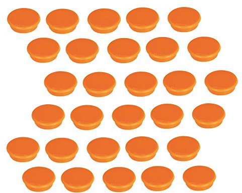 30 Franken Magnete Haftmagnete Kühlschrankmagnete, 32 mm, orange