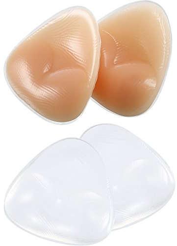 2 Pairs Bikini Gel Pads Silicone Bra Inserts Push UP Breast Enhancer