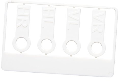 Reifenmarkierset beschriftete Reifenmarkierung für Reifenwechsel wiederverwendbar Universal passend für alle Ventilkappen Radmarker (weiß)