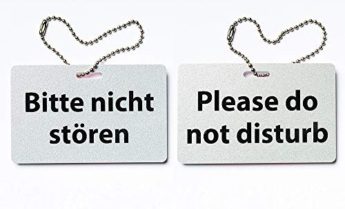 KaiserstuhlCard Magnete Türschild Bitte Nicht stören Please do not Disturb Schild Anhänger Wendeschild