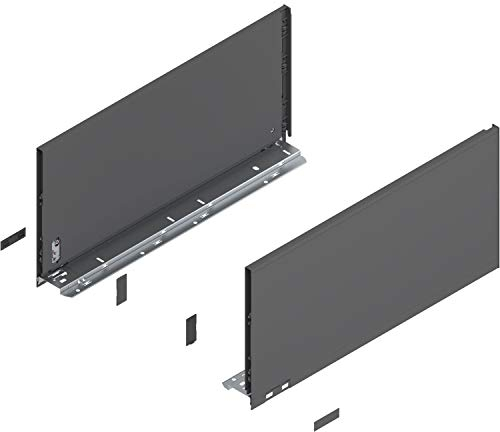 Blum Legrabox pure H F Schubladenschienen Set | 1 Paar, 40kg 600mm | Tip On Vollauszug, oriongrau