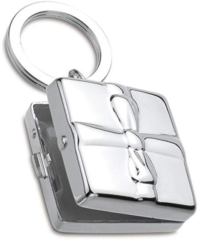 SILBERKANNE Sclüsselanhänger mit Pillendose 7x4x2 cm Premium Silber Plated edel versilbert In Top Verarbeitung