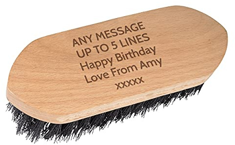 Pferdebürste mit Holzgriff, personalisierbar