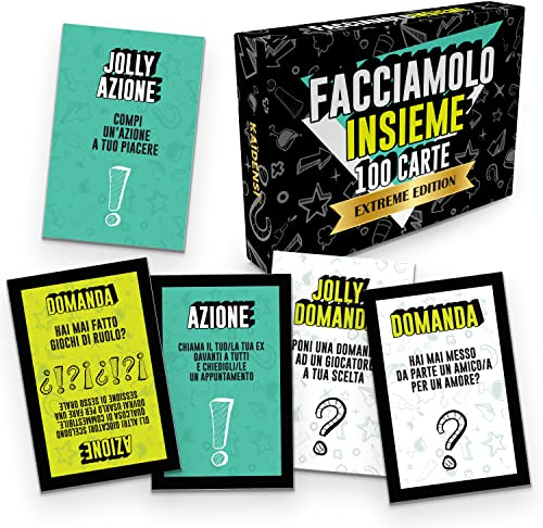 KAÏDENSÏ Idea Regalo Natale 2025 per Lui Lei - Giochi da Tavolo di Società Originale - 100 Carte da Gioco Coppia