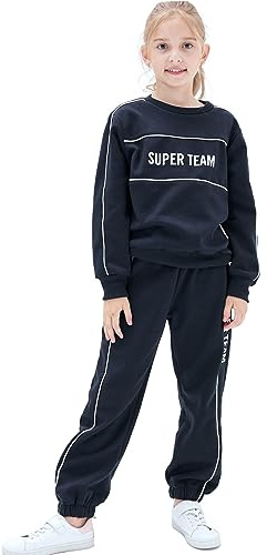NATUST Kids Tracksuit, Hoodie and Joggers Set for Boys Girls Running Suits Activewear Jogging Outfit