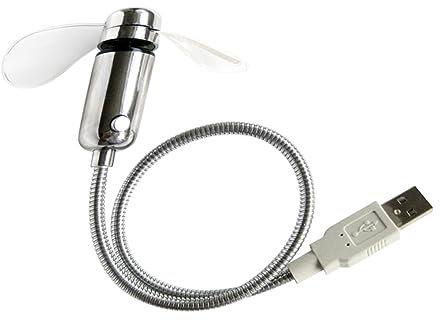DOITOOL Mini Ventilateur De Bureau Portable Usb Avec Horloge Led Pour La Maison Le Bureau Le Dortoir Létude Pour Ordinateur Portable Voiture