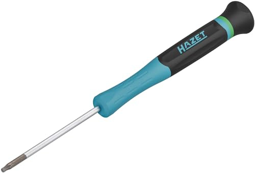 Hazet Destornillador electrónico 811EL-T8, SW T8 perfil interno TORX, para los tornillos más pequeños, pomo de centrado giratorio, agarre seguro gracias a las ranuras anchas del mango