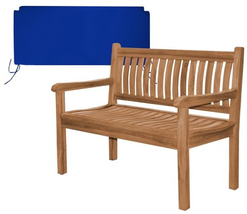 Teako Design Teakholz Bank Arezzo Massivholz Wetterfest, mit Armlehnen, Terassenmöbel, Witterungsbeständig, langlebig und robust, Teakholzmöbel, Gartenzubehör (ohne, 120 cm)