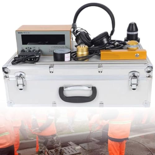 HLGKBY Equipo de detección de Fugas de Agua, Detector de Fugas de Agua subterránea, Detector de Fugas de 45 Hz a 5000 Hz con Auriculares, Detector de Fugas de Agua en tuberías, para una Variedad