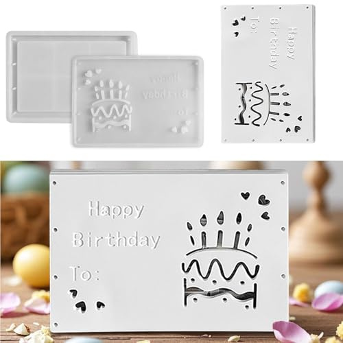 Moldes de silicona para Pascua, molde de silicona, para regalo de dinero, caja de Pascua, panel de escayola, moldes de escayola para fundir, moldes de silicona para Pascua, para regalo de dinero DIY
