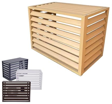 Ywanwj 1.5P cubierta aire acondicionado exterior bandeja aire acondicionado Cubierta de Unidad Exterior Resistente a la intemperie de aluminio,fácil de instalar, Bajo nivel sonoro Limpio y bonito