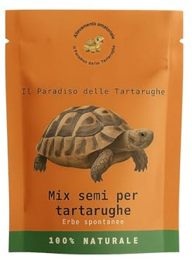 Mix Semi di erbe spontanee Per Tartarughe Di Terra con, a rotazione stagionale, 40 tipi di erbe spontanee (Trifoglio, Cicoria, Scarola, Cardo Mariano etc), Ottimo per Tartarughe-30 gr. 5000 semi circa