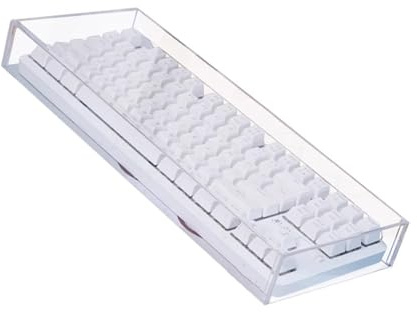 FANSHINUO Funda acrílica transparente para teclados mecánicos de tamaño completo con protección de 104 teclas