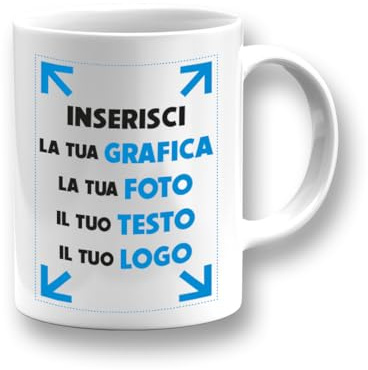 Createe tazza personalizzare da realizzare con la tua foto o immagine, logo, testo o scritta a tuo piacimento!