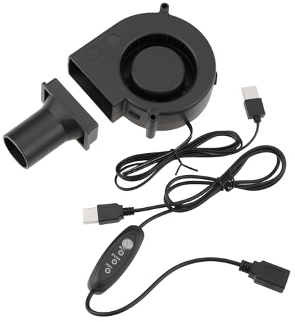 LT Easiyl Ventilateur de Boîtier PC Alimenté par USB avec Vitesse Réglable 22 CFM 3800 TR/Min 97 X 33 Mm pour Imprimante 3D