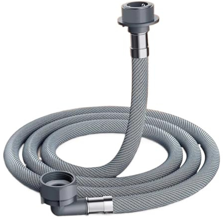 Washing Machine Hose, Flexible Dishwasher Extension Tube, Washing Machine Corrugated Inlet Pipe Seal(3m)