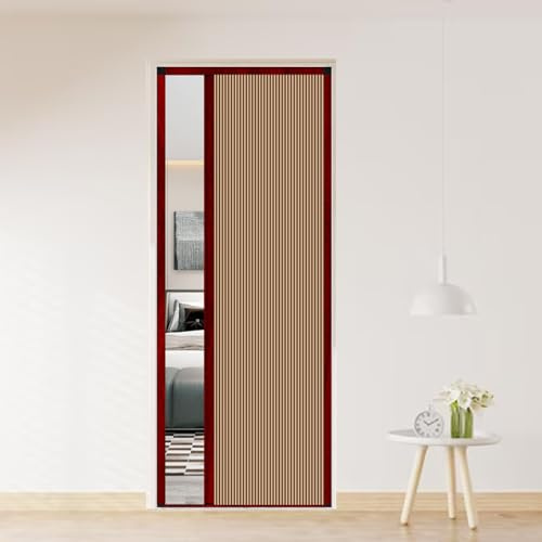 Dragspelsskjutdörr, inbyggd dragspelsdörr, vikbar skiljedörr med metallram och non-woven panel, anpassningsbar storlek,