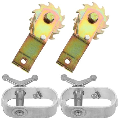 FELTECHELECTR 4 Pezzi Tenditori per Fune in Acciaio, Tenditori per Filo di Recinzione Resistenti, Accessori per Tensione Cavi Ingranaggi, per Recinzioni e Impieghi Gravosi