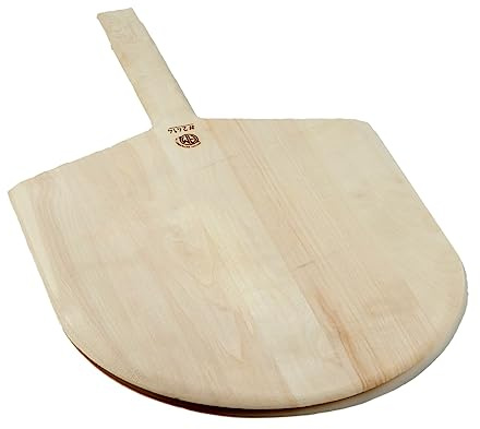 American METALCRAFT, Inc. American Metalcraft 2414 Wood Pizza Peel, 8-Inch Handle, 14W x 15L Blade, Brown