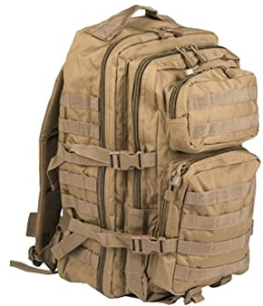 Mil-Tec Homme À Us Assault Pack Grand Coyote Sac a dos, Coyote , L EU