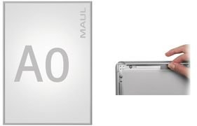 MAUL | Klapprahmen MAULstandard | silber | für DIN A0