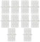 BQLZR 28x16mm Rectangle Beige Foldable Plastic Pinned Hinges for DIY RC Airplane Pack of 10