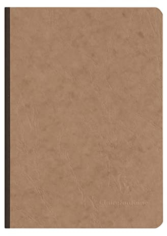 Clairefontaine 79546C Heft A5, Leinen, Age Bag, liniert, 96 Blatt, braun