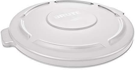 Rubbermaid Commercial Products Brute Snap-On Lid 38 Litre White FG260900WHT