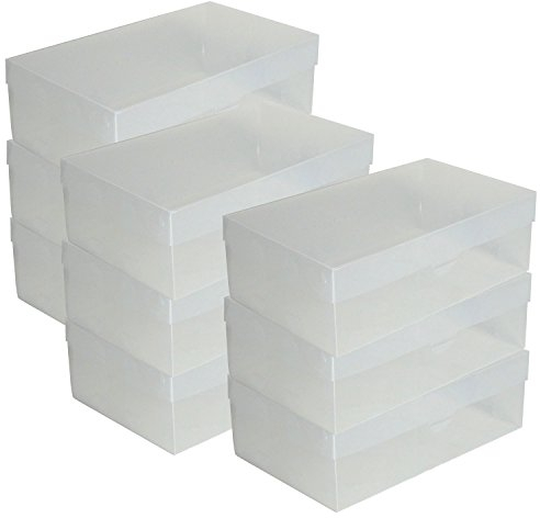 DynaSun 9X PP435 Schuhbox Schuhkasten Lagerkasten Box Schuhschachtel für Aufbewahrung Schuhe Faltbare Halter für Damen und Herren