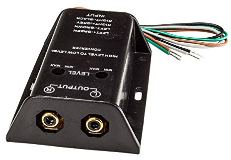 tomzz Audio 5800-082 Autoradio alto livello a alto basso livello convertitore altoparlante a RCA livello amplificatore regolabile