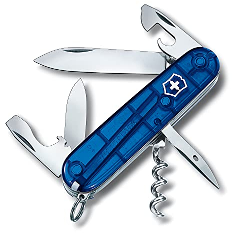 Victorinox Spartan, Navaja Multiuso Suiza, Cuchillo bolsillo, Regalo, 12 Funciones, Hoja grande, Sacacorchos