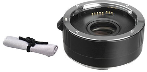 Canon Zoom Telephoto EF 70-300mm f/4-5.6 IS USM 2x Teleconverter (4 Elements) + Nwv Direct Microfiber Cleaning Cloth.