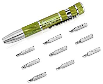 adaptare 96139 Schraubendreher mit 9-teilig Set inkl. 2 Pentalobe und 1 Y-Tri-Wing-Bit