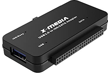 X-MEDIA XM-UB2235S USB 2.0 to IDE SATA Adapter Converter | External Hard Disk Reader/Adapter | Support 2.5/3.5-Inch HDD/SSD Hard Disk Drive