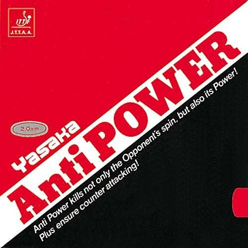 Yasaka Belag Anti Power, 2,0 mm, schwarz