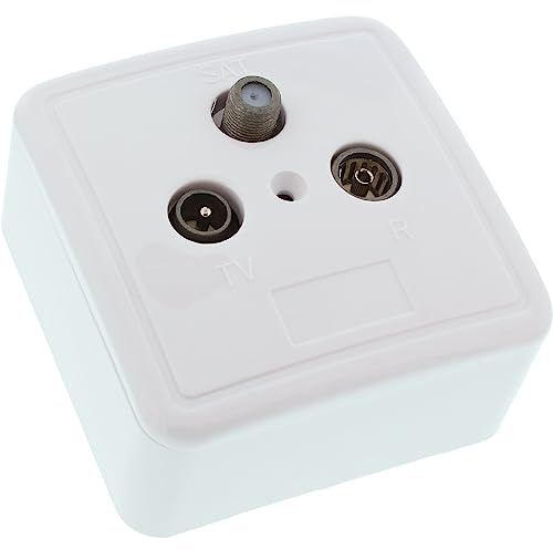 InLine 69983 SAT/TV/Radio White Socket Outlet Socket Outlets