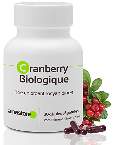 BIOLOGISCHE CRANBERRY * Titriert zu 10 % in Proanthocyanidinen * 360 mg / 30 pflanzliche Kapseln * Vorbeugung von Harnwegsinfekten* Kontrollierte Qualität durch Analysenzertifikat * 100 % zufrieden oder Geld zurück