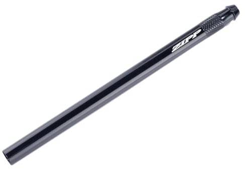 Zipp 98mm Valve Extender for Threaded Presta Tubes - Durable Black Aluminum with 3mm Hex Seal & Knurled Grip for Road & Mountain Bikes