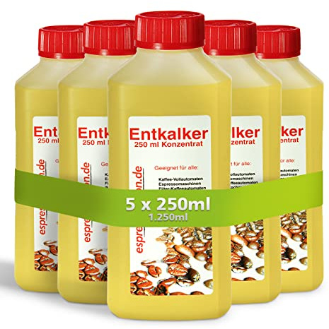 1,25 L Universal Entkalker für Kaffeevollautomat & Haushaltsgeräte I Flüssigentkalker Konzentrat I Bad, Kaffeemaschine, Bügeleisen, Vollautomaten, Wasserkocher