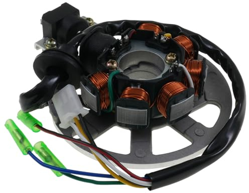 2EXTREME Lichtmaschine 2T Vers.2 kompatibel mit ATU Explorer Spin GE 50 | kompatibel mit CPI Aragon GP 50, Race GT 50, Oliver City 50, KEEWAY RY8; 3-Pin-Hauptstecker, 3 Einzelkabel, inkl. Grundplatte