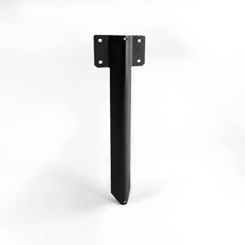 SleeperFit Timber Railway Sleeper Bracket with Stake - Easy Installation - Black Durable Finish - Driveway, Path Pathway Edge Edging, Raised Flower Beds, Planters
